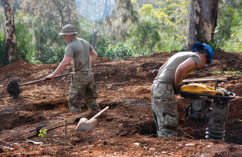 142nd CES aids in building of cabins for Girl Scouts of Hawaii