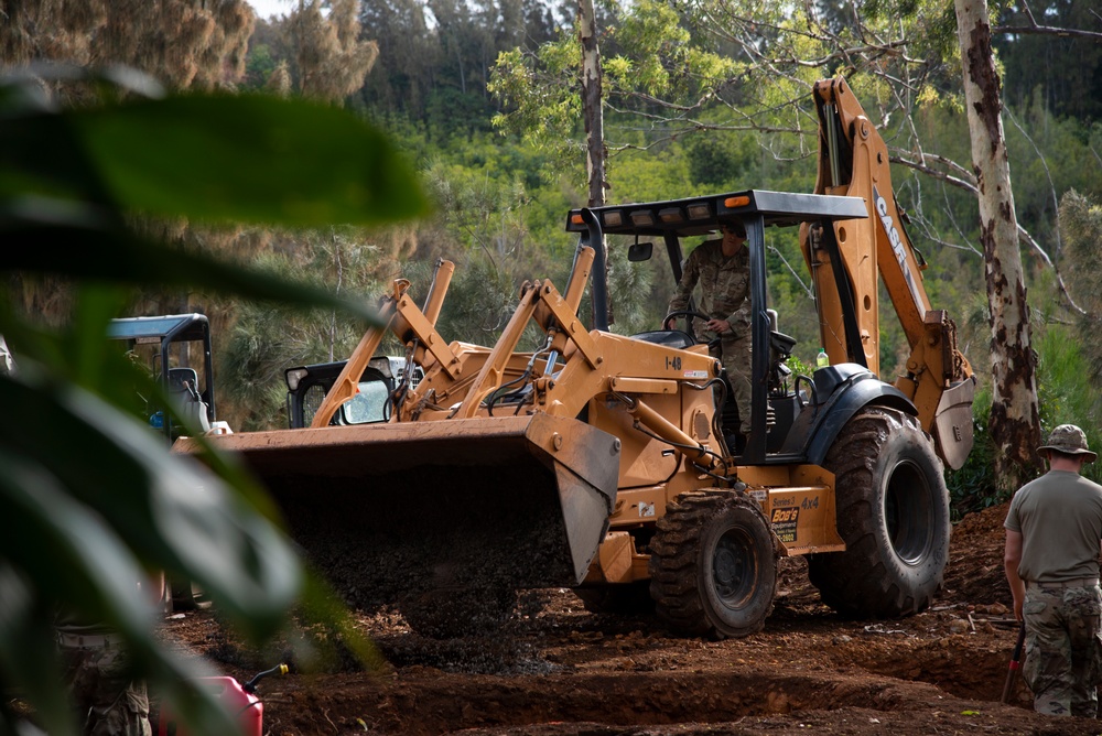 142nd CES aids in building of cabins for Girl Scouts of Hawaii
