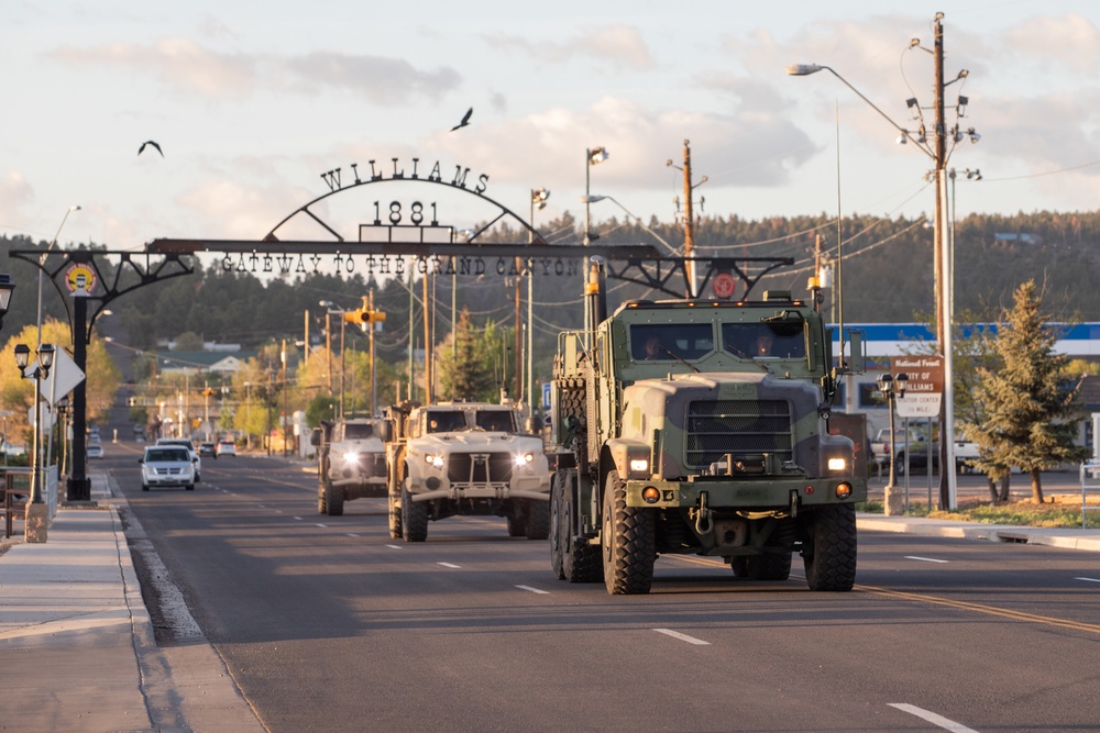 Marines Convoy Across the United States