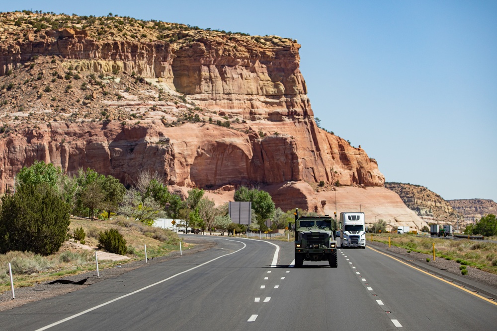 Marines Convoy Across the United States