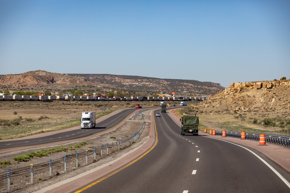 Marines Convoy Across the United States