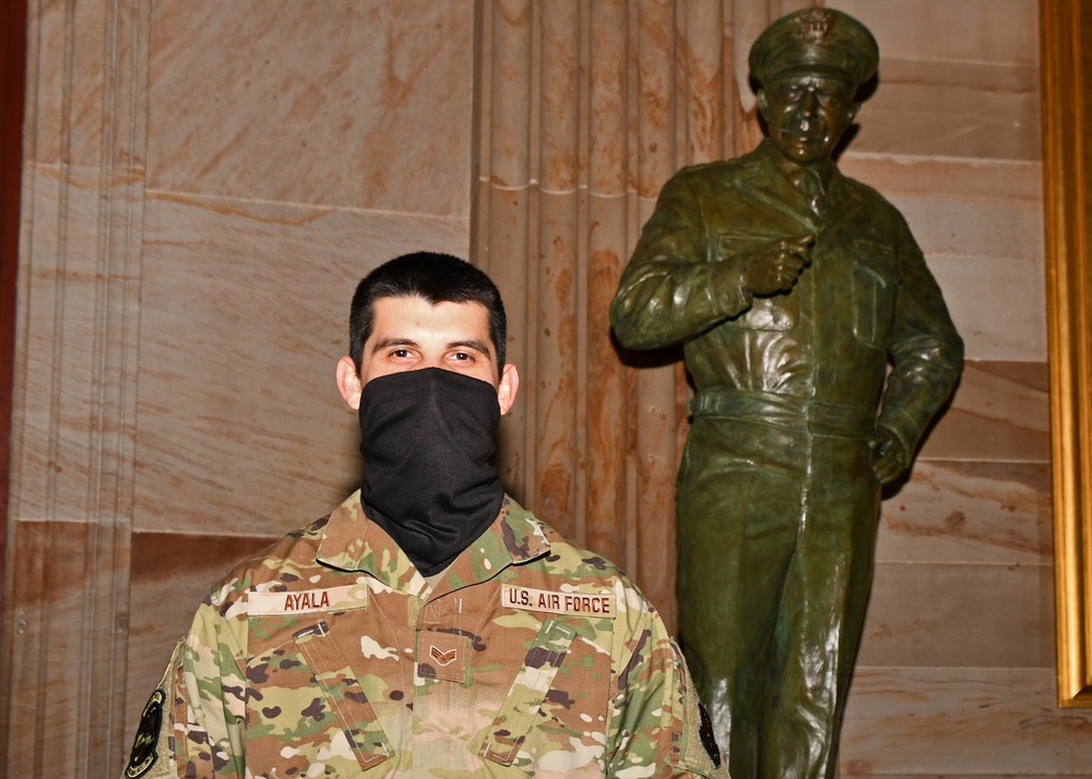 104FW Avionics Test Station technician, DoD civilian supports National Guard Capitol Response Mission