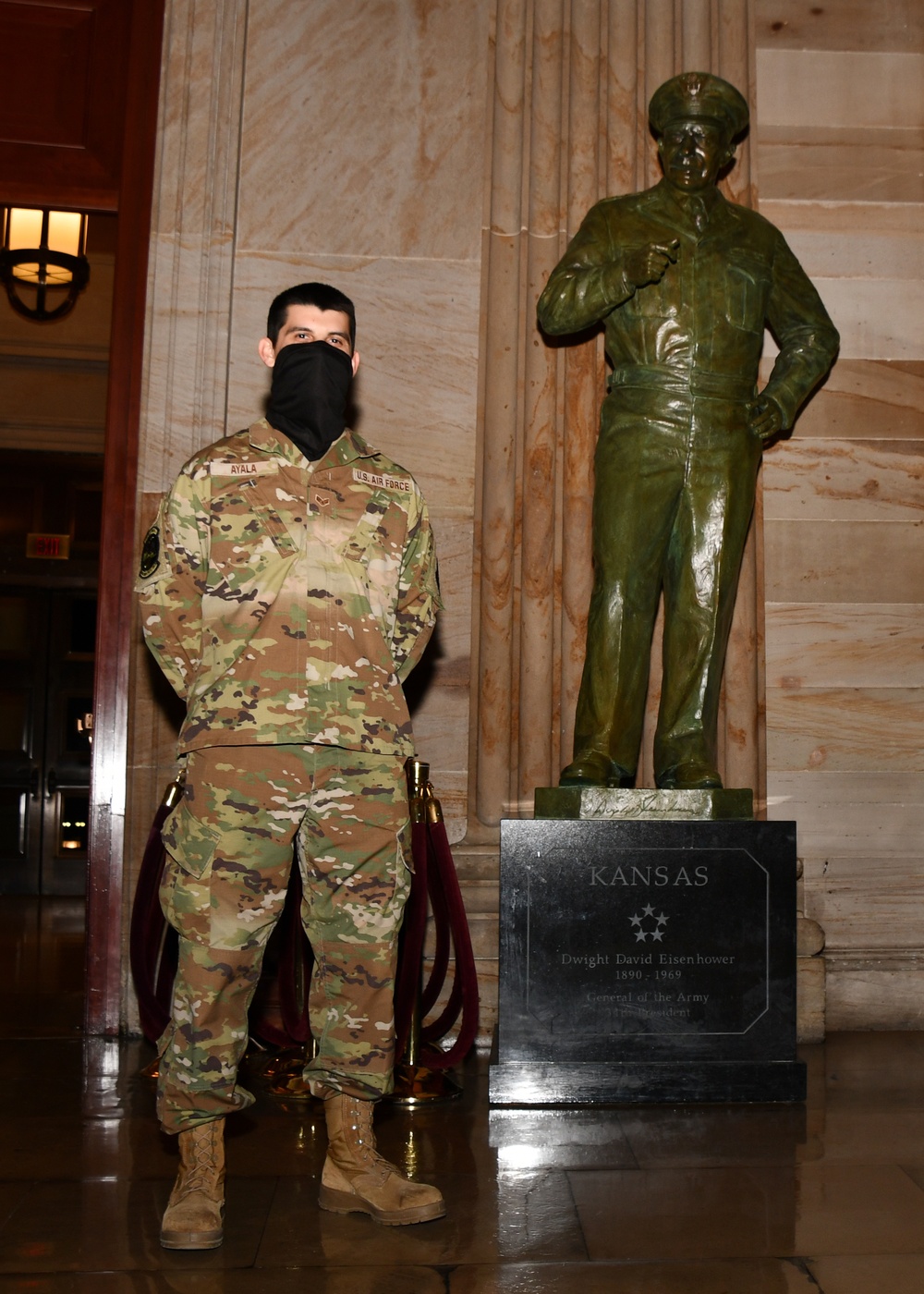 104FW Avionics Test Station technician, DoD civilian supports National Guard Capitol Response Mission
