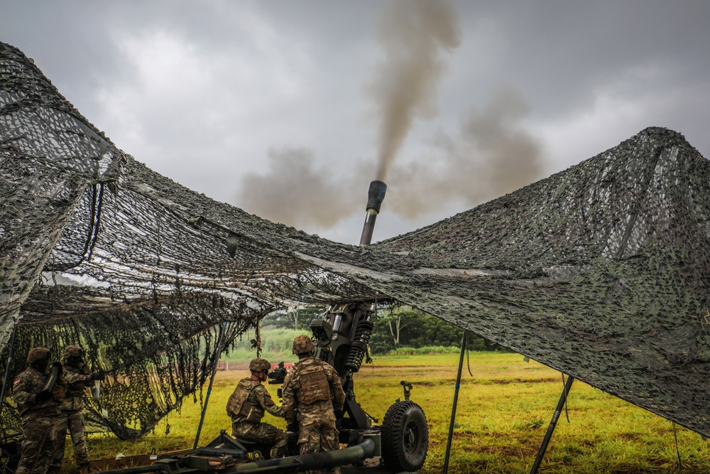 Alpha Battery, 2-11FA, 25th DIVARTY M119 Live Fires