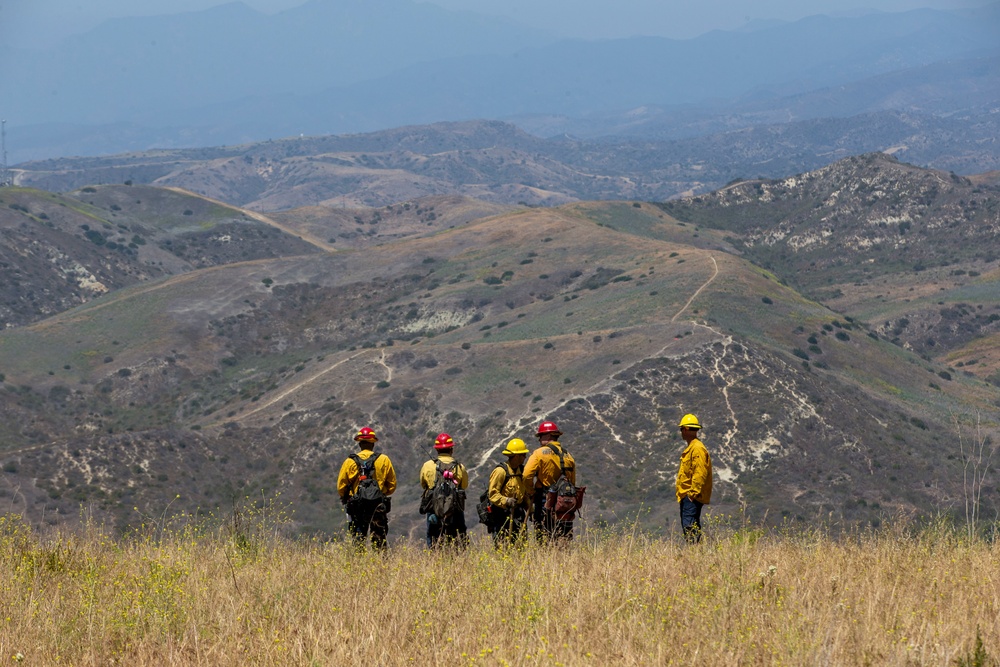 Pendleton firefighters prep for 2021 fire season with prescribed burn