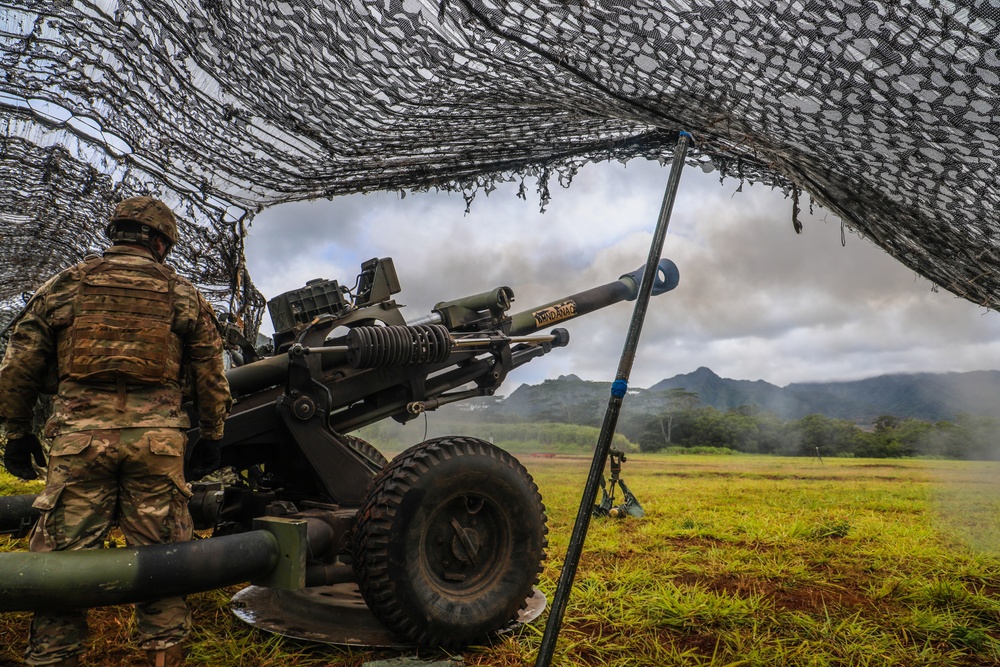 Alpha Battery, 2-11FA, 25th DIVARTY M119 Live Fires