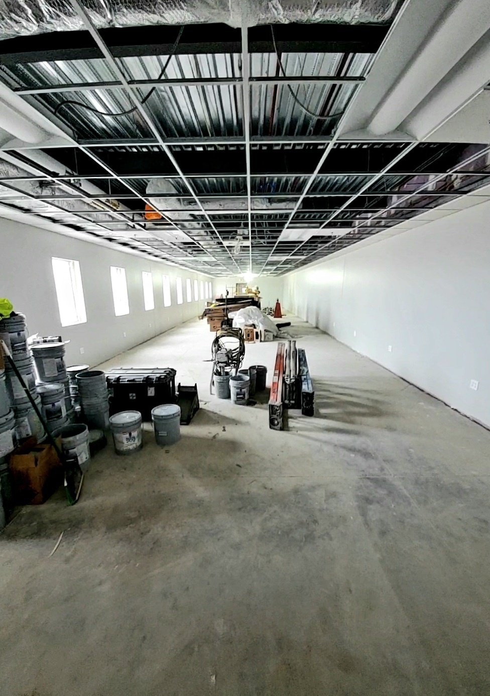 Interior construction views of barracks construction at Fort McCoy