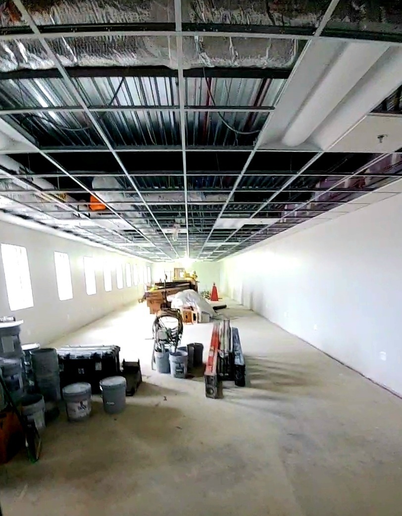 Interior construction views of barracks construction at Fort McCoy