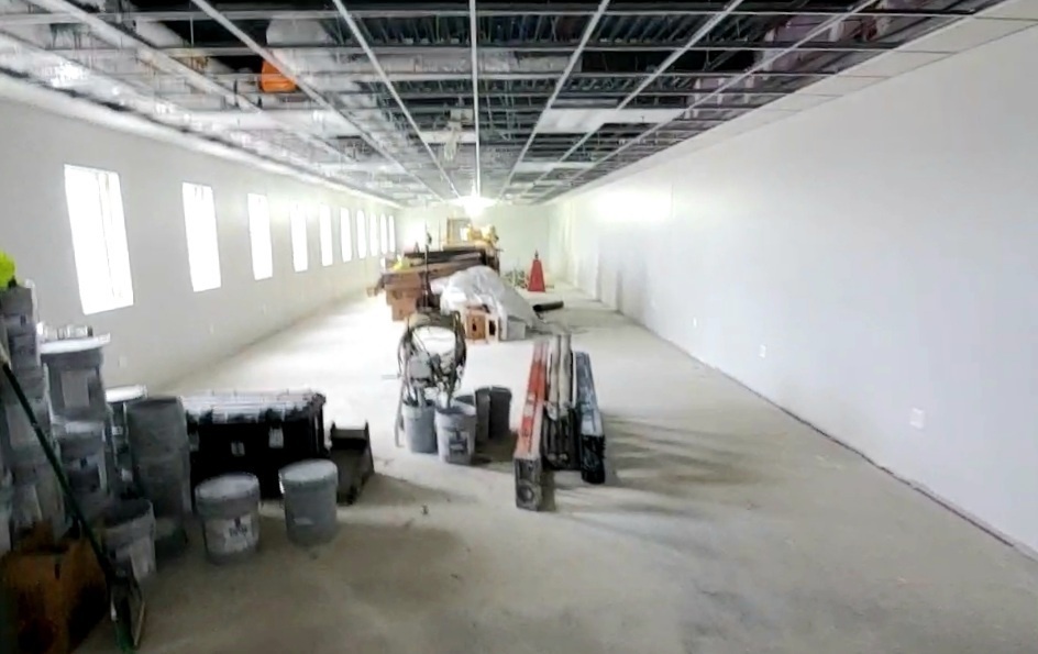 Interior construction views of barracks construction at Fort McCoy