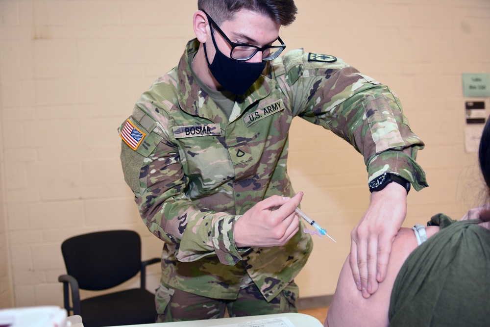 Michigan’s Task Force Red Lion Administers the COVID-19 Vaccine