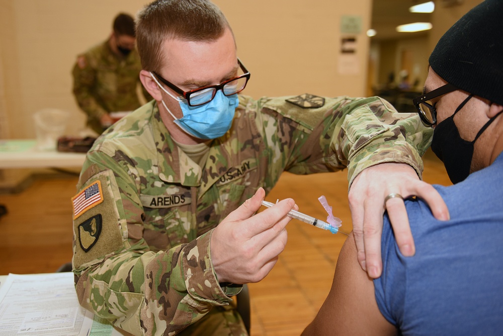 Michigan’s Task Force Red Lion Administers the COVID-19 Vaccine