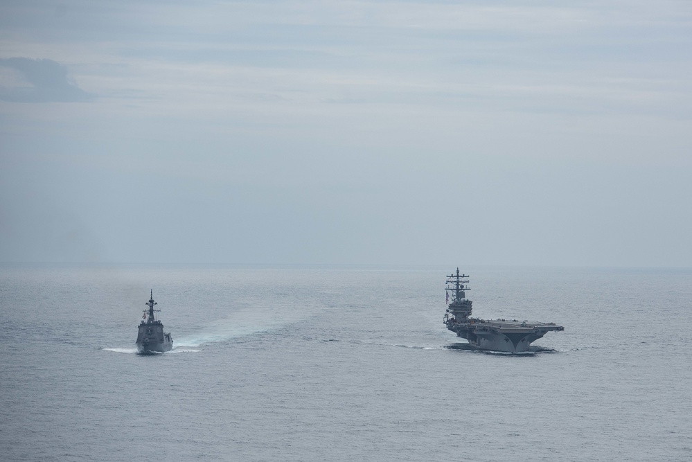 USS Ronald Reagan (CVN 76) PASSEX with JMSDF