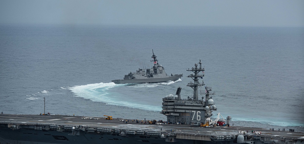 USS Ronald Reagan (CVN 76) PASSEX with JMSDF