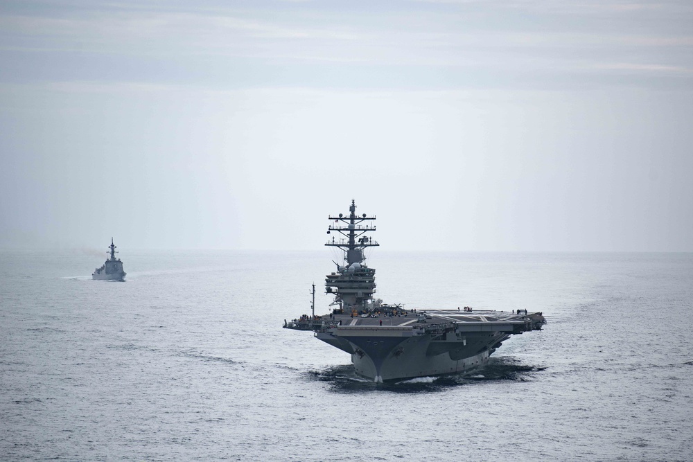 USS Ronald Reagan (CVN 76) PASSEX with JMSDF