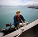 USS Sioux City Sailor Conducts Maintenance on the Ship's Radar