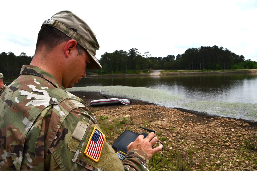 46th Engineer Battalion Soldiers test waters at Engineer Lake