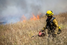 Pendleton firefighters prep for 2021 fire season with prescribed burn