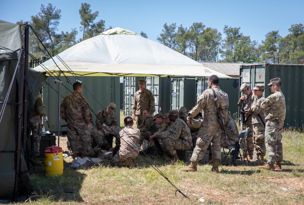 Air Defense Artillery trains in Croatia