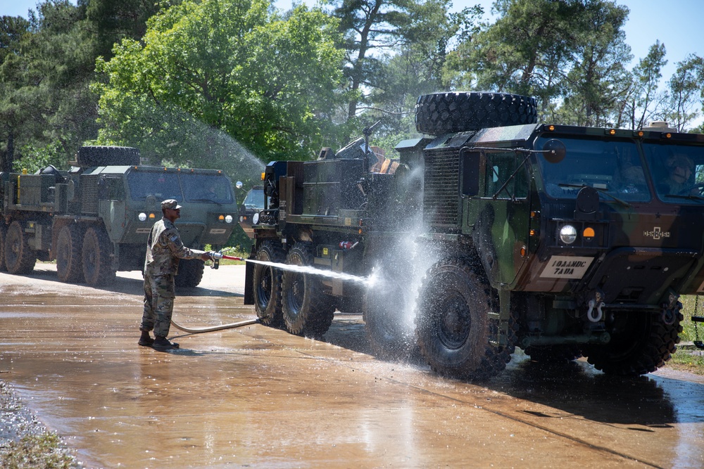 Air Defense Artillery trains in Croatia