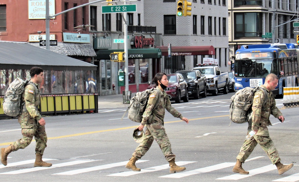 Medics ruck march across Manhattan