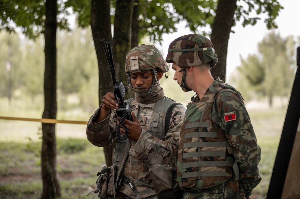Florida National Guard trains with Albanian Cadets