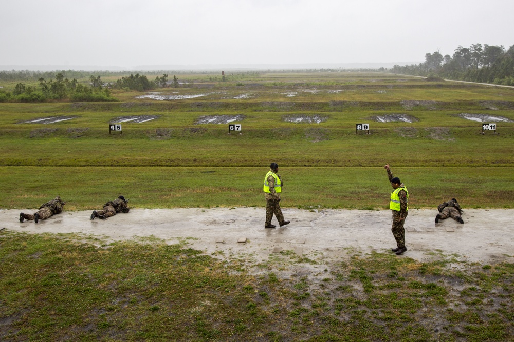 Royal Bermuda Regiment conducts a live fire exercise during Exercise Island Warrior