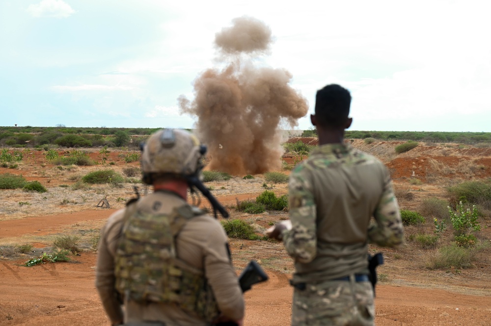U.S. Forces Conduct Close Air Support Training with Danab Partner Forces