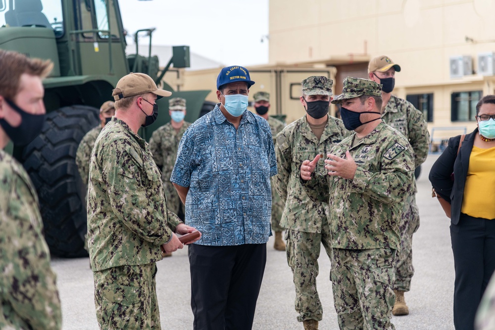 Republic of Palau delegates tour facilities onboard U.S. Naval Base Guam
