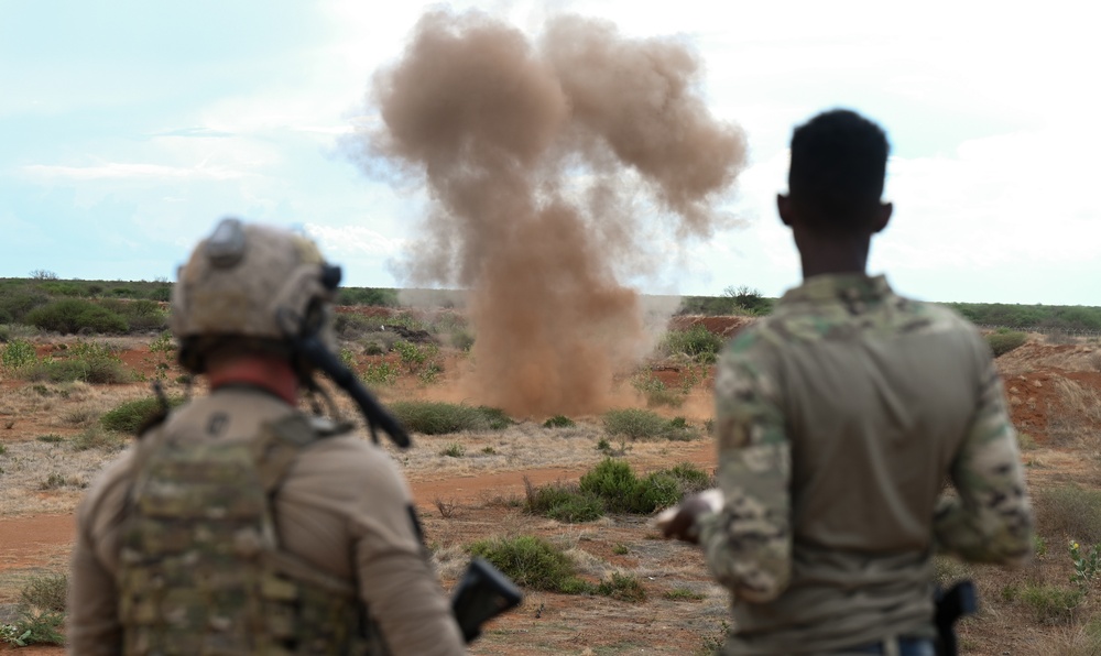 U.S. Forces Conduct Close Air Support Training with Danab Partner Forces
