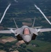 U.S. Air Force F-35As and French Rafales perform formation flight over France