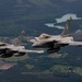 U.S. Air Force F-35As and French Rafales perform formation flight over France