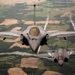 U.S. Air Force F-35As and French Rafales perform formation flight over France