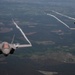 U.S. Air Force F-35As and French Rafales perform formation flight over France