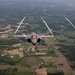 U.S. Air Force F-35As and French Rafales perform formation flight over France