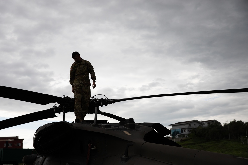 DEFENDER-Europe 21: UH-60 Blackhawks arrive in Albania