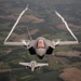 U.S. Air Force F-35As and French Rafales perform formation flight over France