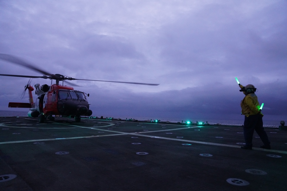 Coast Guard Cutter Stratton helicopter operations