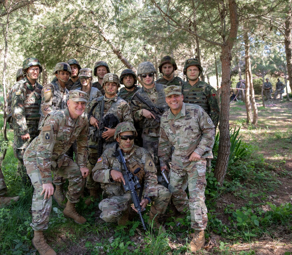 Florida National Guard Command Staff visit Soldiers training in DEFENDER-Europe 21