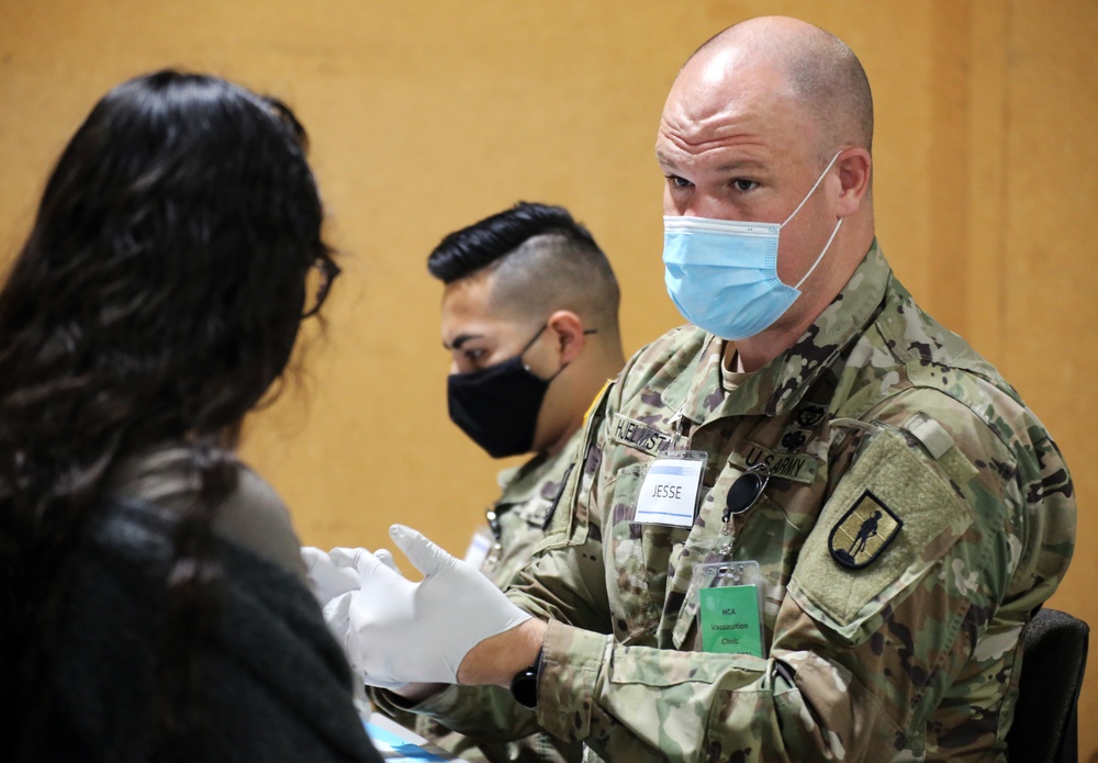 National Guard supports state employee vaccination site in Olympia