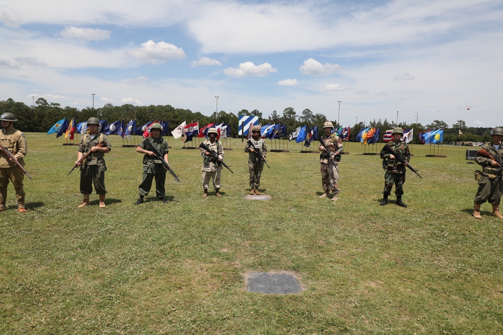 The 3rd Infantry Division hosts Twilight Tattoo during Marne Week