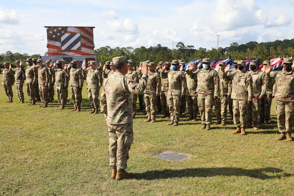 The 3rd Infantry Division hosts Twilight Tattoo during Marne Week