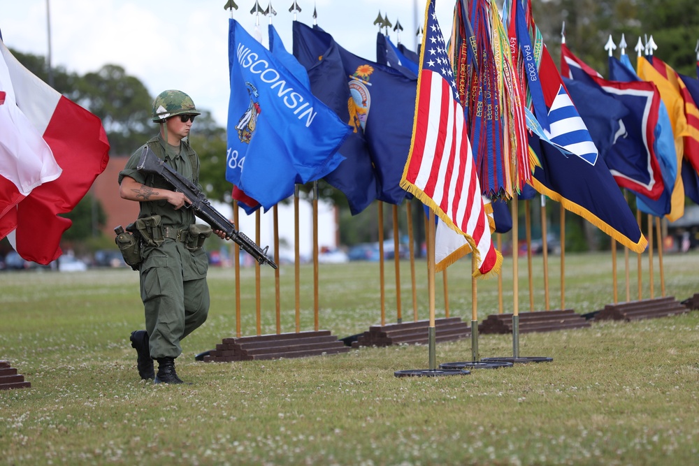 The 3rd Infantry Division hosts Twilight Tattoo during Marne Week