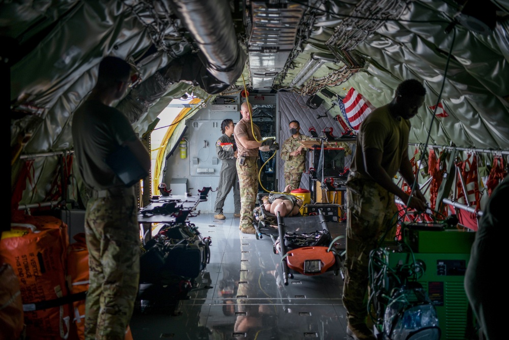 18 AES medical training flight