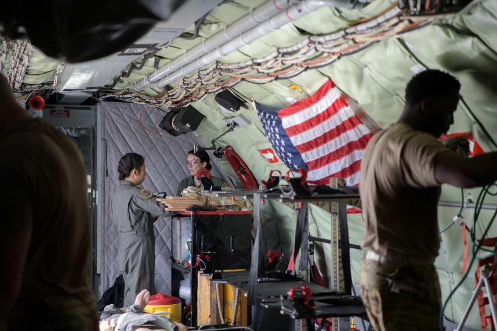 18 AES medical training flight