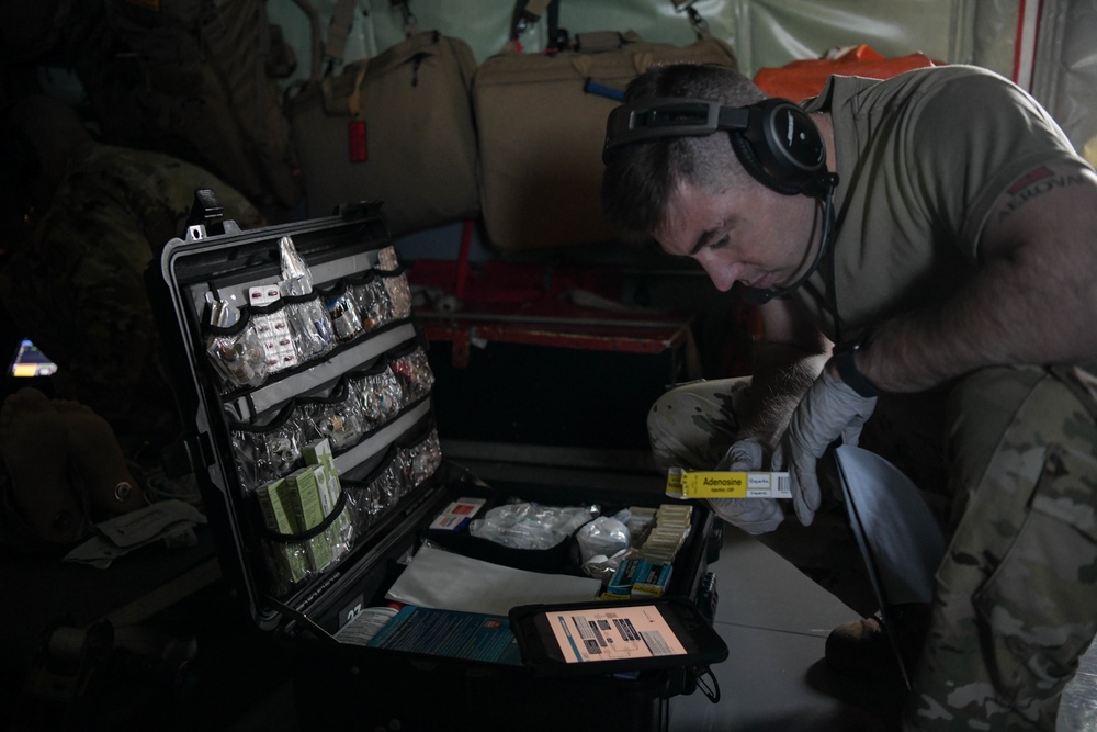 18 AES medical training flight