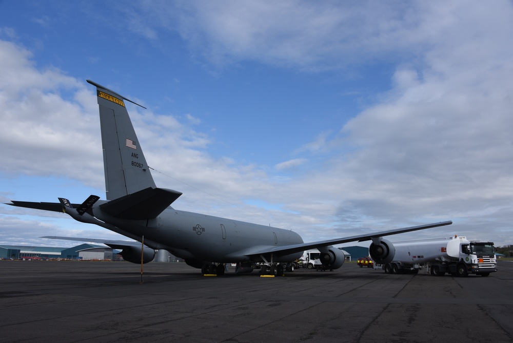 KC-135 boom and tails