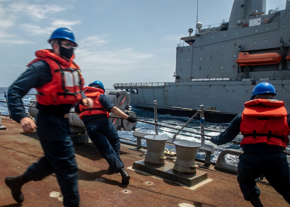 USS Curtis Wilbur Replenishment-At-Sea
