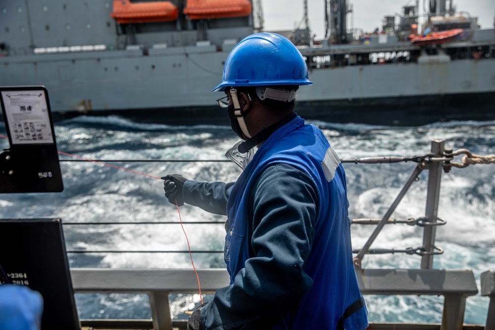 USS Curtis Wilbur Replenishment-At-Sea