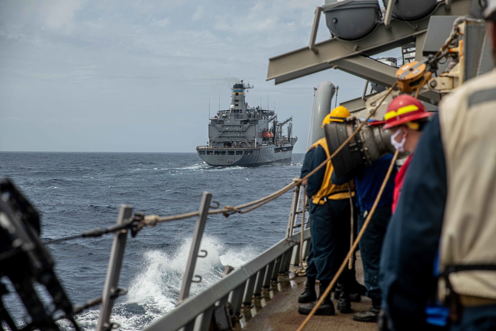 USS Curtis Wilbur Replenishment-At-Sea