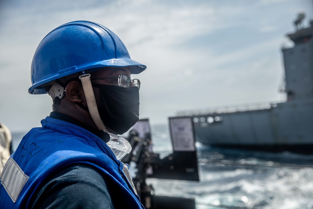 USS Curtis Wilbur Replenishment-At-Sea